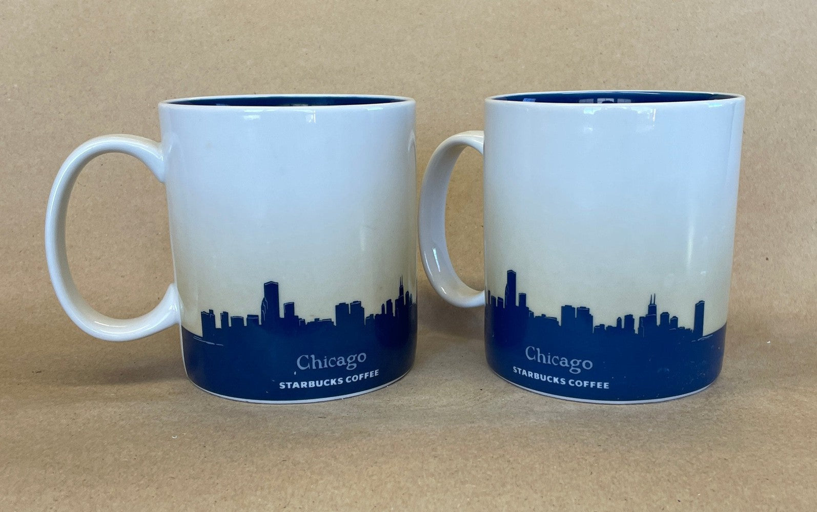Starbucks Global Icon Collector Series Chicago Mugs-2012 Pair